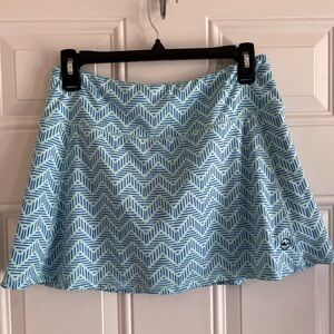 Vineyard Vines Performance‎ Shortie Skirt Skort Crystal Blue Tonal Women’s Small